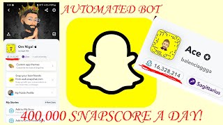 Automated Snapchat AI to Increase Snapscore 400000day [upl. by Dett93]