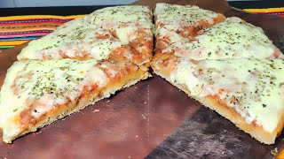 PIZZA 100 INTEGRAL  Fácil Rápida y RIQUÍSIMA [upl. by Yromas]