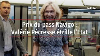 Prix du pass Navigo  Valérie Pécresse étrille l’État [upl. by Warren73]