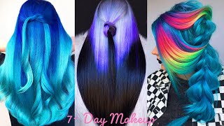 TRENDING LONG HAIR COLORFUL DYING TUTORIAL COMPILATION SUMMER 2021 AMAZING HAIRSTYLE IDEAS FOR GIRL [upl. by Yesdnil532]