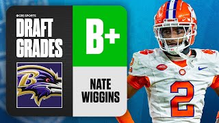 2024 NFL Draft Grades Ravens select Nate Wiggins No 30 Overall  CBS Sports [upl. by Audra104]