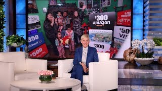 Ellen Shocks Sweet Family with All of the 12 Days of Giveaways [upl. by Norine]