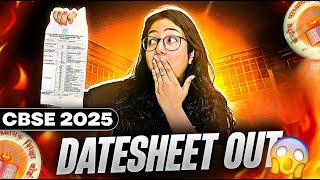 CBSE Datesheet 2025 Class 10 is Out [upl. by Ru]