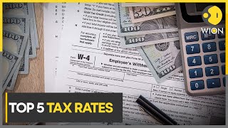 Highest individual tax rates  World News  WION [upl. by Eiveneg]