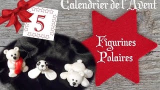 5 🎄 Figurines Polaires pâte à sucre  CALENDRIER DE LAVENT [upl. by Gaylor392]