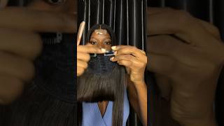 How to fix a fringe clip bangs shorttutorials forsale viralreels [upl. by Sebbie]