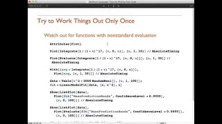 Wolfram Language Tips for Writing Fast Code [upl. by Noterb762]