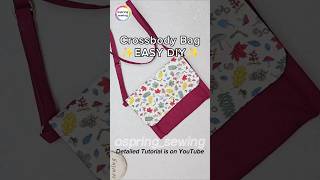 DIY Crossbody bag  Easy Tutorial 💝 [upl. by Ateloiv]