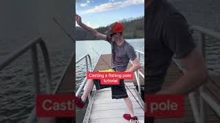 How to cast a fishing pole fishing fish funny [upl. by Ynneg590]