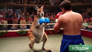 AI Incredible Kangaroo Boxing Невероятный бокс Кенгуру ai boxing aianimation [upl. by Ginny]