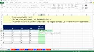 Excel Magic Trick 971 Which Answer Was Selected 1 2 3 4 MATCH function to Find quotYquot [upl. by Nosnev]