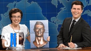 Weekend Update Cecilia Gimenez on Cristiano Ronaldo Bust  SNL [upl. by Houston]