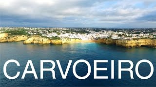 Carvoeiro aerial view Algarve  Portugal [upl. by Hadleigh]