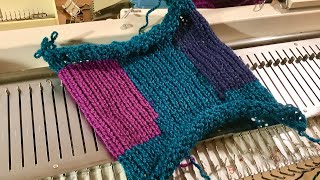 Intarsia on a Knitmaster Mod 150 [upl. by Ross660]