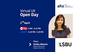 London South Bank University Virtual Open Day  2nd Apil  Register Now [upl. by Idihsar158]