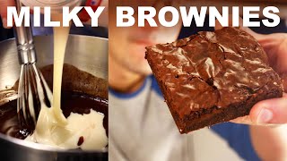 Condensed milk and browned butter brownies [upl. by Onailimixam]