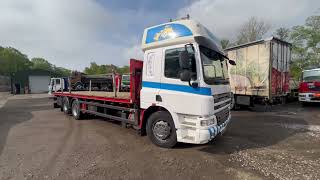 daf cf75 310 flatbed yx11 obw video [upl. by Trutko]