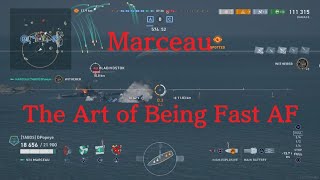 World of Warships Legends Marceau The Art of Being Fast AF [upl. by Aysahc902]