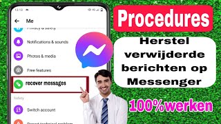 Hoe verwijderde berichten op Messenger te herstellen update 2024  Herstel verwijderde Facebook [upl. by Astraea286]