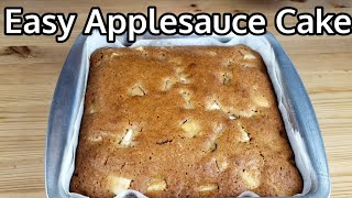 How To Make Applesauce Cake  Easy Applesauce Cake Recipe  Super Soft And Fluffy Applesauce Cake [upl. by Aneeg]