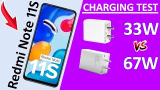 Redmi Note 11S Battery Charging amp Drain Test with 33W and 67W Power Adapters  Unboxing  HINDI 🔥🔥🔥 [upl. by Zak]