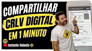 Como compartilhar o CRLV DIGITAL com outra pessoa  📺 172 [upl. by Asamot356]