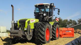 Claas Xerion 3800 Trac VC op de maiskuil Trekkerweb [upl. by Aletse]