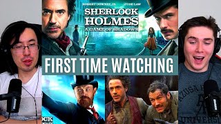 REACTING to Sherlock Holmes 2 A Game of Shadows MEET MORIARTY First Time Watching Action Movies [upl. by Perrie]