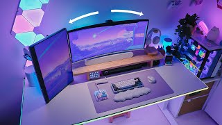 A Light Bar for CURVED Monitors 🖥️ unboxing amp demo of Quntis [upl. by Neelon]