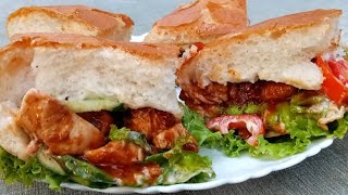 Chicken Arabian SandwichBurger Recipe [upl. by Pedaias]