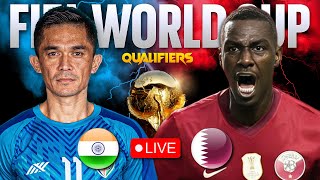 India Vs Qatar LIVE Watch along  FIFA World Cup 2026 Qualifiers Live  Asian Champions is here [upl. by Esiocnarf]