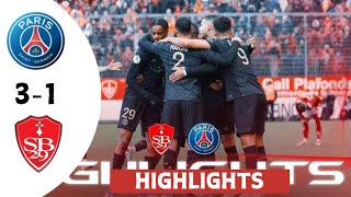 Ousmane Dembele goal  PSG vs Brest 31 Goals amp Highlights [upl. by Atnima481]