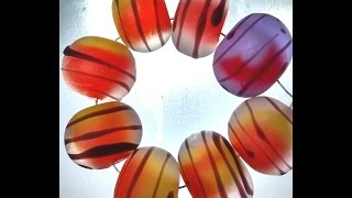 Lampwork bead tutorial 7 Etched Swirl Beads [upl. by Bancroft]