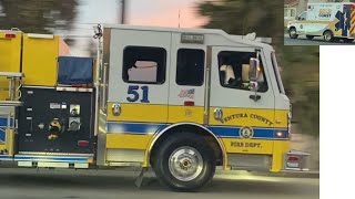 VCFD Engine 51  E51  Returning  Gold Coast Ambulance 662  MED662  Transporting vcfd [upl. by Syxela]