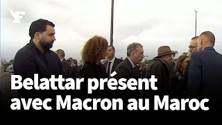 L’humoriste controversé Yassine Belattar présent lors de la visite d’Emmanuel Macron au Maroc [upl. by Lennon]