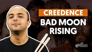 Bad Moon Rising  Creedence Clearwater Revival aula de bateria [upl. by Mendelson]