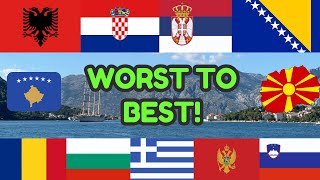 Ranking Balkan Capital Cities from WORST to BEST [upl. by Neryt]