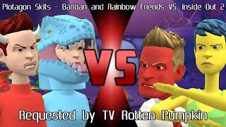 Plotagon Skits  Banban and Rainbow Friends VS Inside Out [upl. by Kathye]