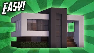 Minecraft How To Build A Small Modern House Tutorial 14 [upl. by Eniaral289]