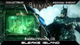 Batman Arkham Knight Riddler Victims Bleake Island [upl. by Leihcey380]