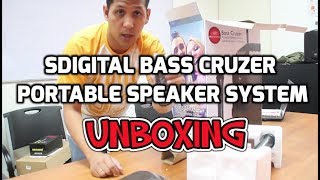 Sdigital Bass Cruzer Portable Speaker unboxing [upl. by Ahsela406]