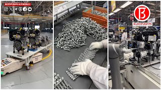 Automobile chassis installation Manufacturing whole process Original Factory Sound [upl. by Yadnus]