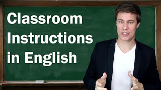 Classroom Instructions in English [upl. by Uphemia]