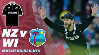 2019  NZ v WI  Group stage  World Cup highlights [upl. by Shulem]