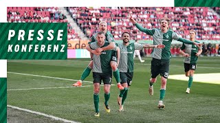 FC Augsburg  SV Werder Bremen 03  Pressekonferenz  SV Werder Bremen [upl. by Saxet]