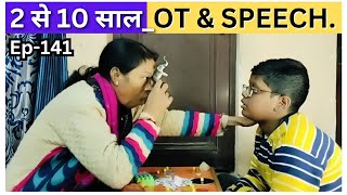 OT Therapy and Speech Therapy Activities For Autism at Home  Goldi Mummy [upl. by Ahsinut]