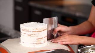 How to Layer and Frost a Cake with Perfectly Smooth Sides [upl. by Aryk]