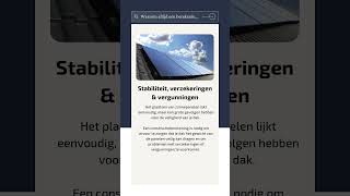 Waarom een constructiebereking laten maken voor zonnepanelen [upl. by Analle]