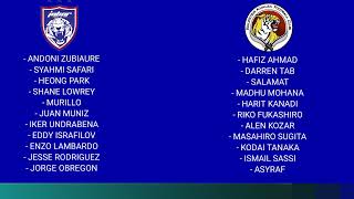 LINE UP JOHOR DT vs BALESTIER KHALSA  PERLAWANAN ANTAR BANGSA  JDT LIVE  LIVE JDT  JDT 2024 [upl. by Tewfik]