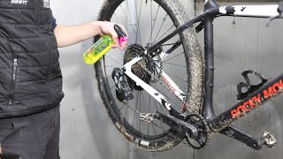 How to Clean a Drivetrain using MucOff Drivetrain Cleaner [upl. by Nohcim]